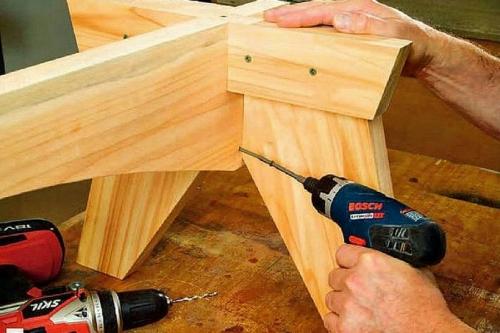 Скамейка со спинкой своими руками чертежи. Простая садовая скамейка