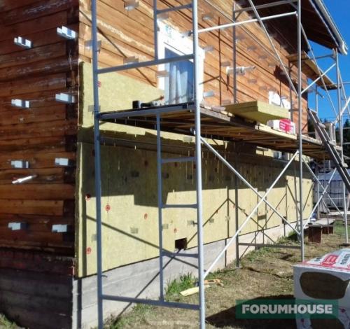 Утепление деревянного дома снаружи минватой. Утепление брусового дома каменной ватой