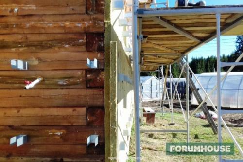 Утепление деревянного дома снаружи минватой. Утепление брусового дома каменной ватой