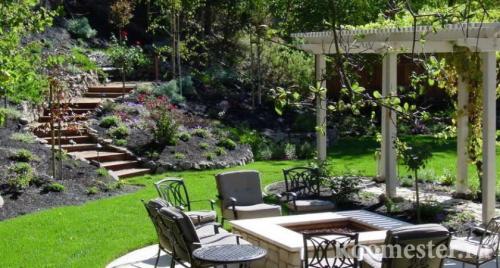 Готовые проекты ландшафтного дизайна участка 10 соток. Зонирование площади