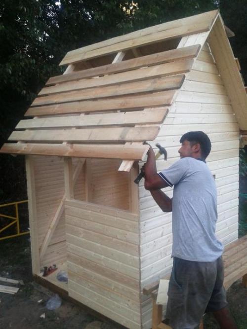 Детский домик из фанеры своими руками чертежи. Мастер-класс по созданию детского домика для дачи своими руками