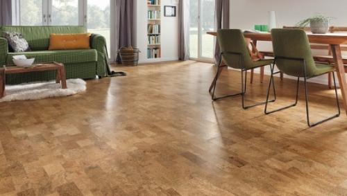 Белые пробковые обои для стен. Виды настенных покрытий из пробки 02