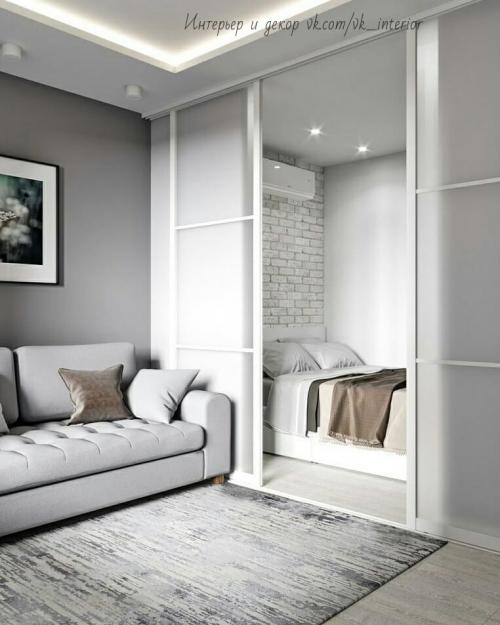 Дизайн — проект квартиры в сером цвете 01