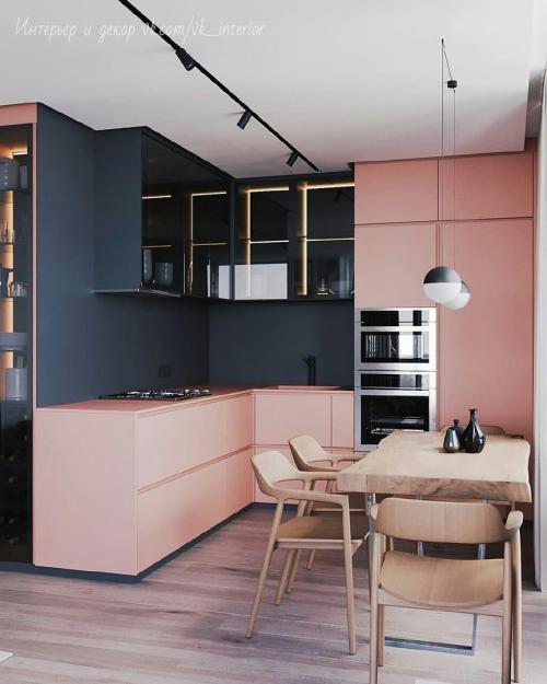 Восхитительный дизайн квартиры в сером и розовом цвете 03