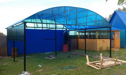 Навесы для частного дома из поликарбоната своими руками. Навесы из поликарбоната — самостоятельное изготовление и особенности проектирования (100 фото)