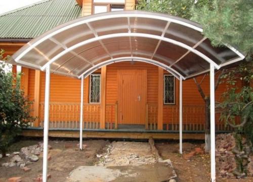 Навесы для частного дома из поликарбоната своими руками. Навесы из поликарбоната — самостоятельное изготовление и особенности проектирования (100 фото)