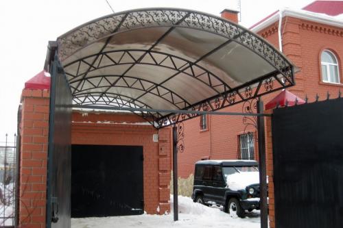 Навесы для частного дома из поликарбоната своими руками. Навесы из поликарбоната — самостоятельное изготовление и особенности проектирования (100 фото)