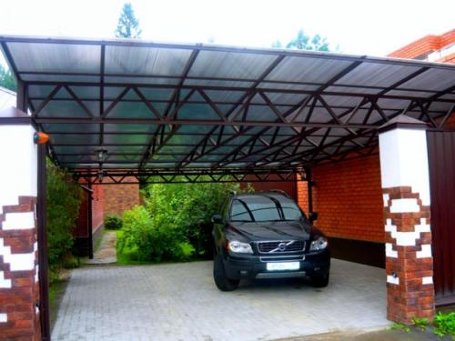 Навесы для частного дома из поликарбоната своими руками. Навесы из поликарбоната — самостоятельное изготовление и особенности проектирования (100 фото)