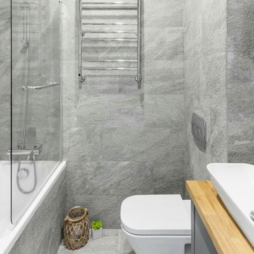 Стильный дизайн квартиры студии с мужским характером 08