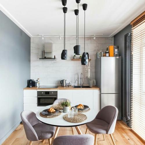 Стильный дизайн квартиры студии с мужским характером 01