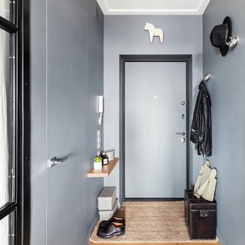 Стильный дизайн квартиры студии с мужским характером 05