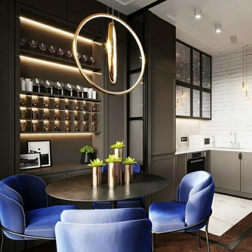 Зонирование при помощи стеклянных перегородок в квартире. Как Вам такое решение? 03