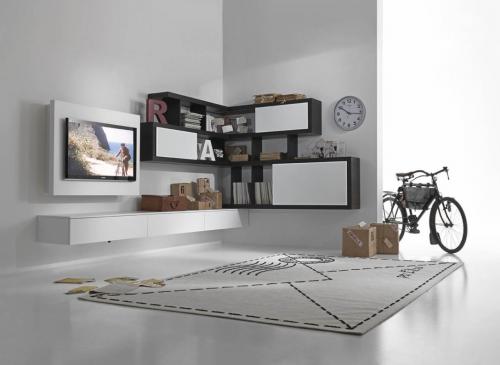 Угловая стенка под телевизор. Конструктивные особенности угловых стенок