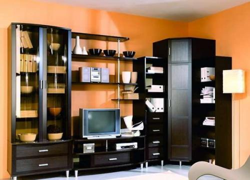 Угловые стенки в маленькую гостиную. Виды угловых стенок