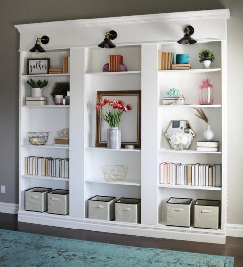 Переделка стеллажа ИКЕА. Переделали дешевую мебель ИКЕА и получили дорогой интерьер. Как?