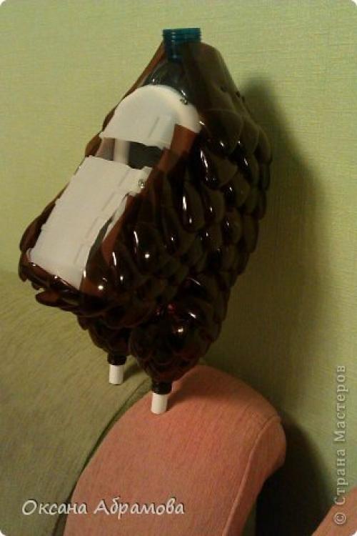 Как сделать сову для огорода. Сова из пластикового бутля-канистры 14