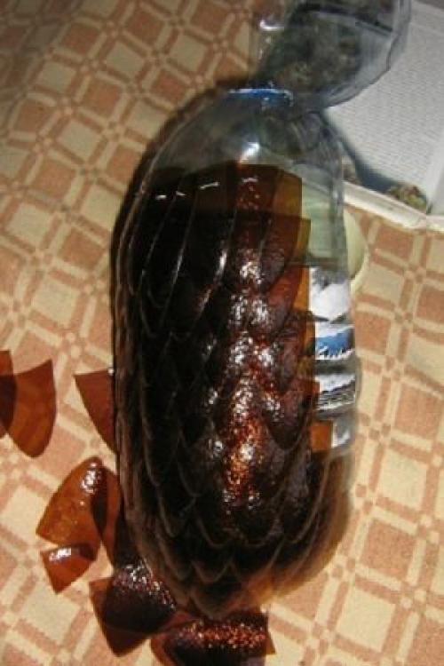 Сова из пластиковых бутылок МК. Сова из пластиковых бутылок 08 Сова из пластиковых бутылок МК. Сова из пластиковых бутылок 08