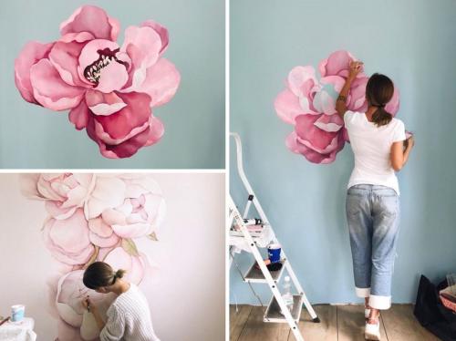 Декор стен своими руками. Фотообои для украшения