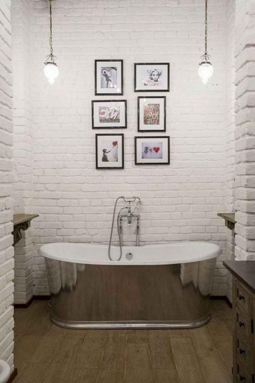 Бюджетный ремонт ванной своими руками. Дизайн ванной комнаты дешево и красиво своими руками 20