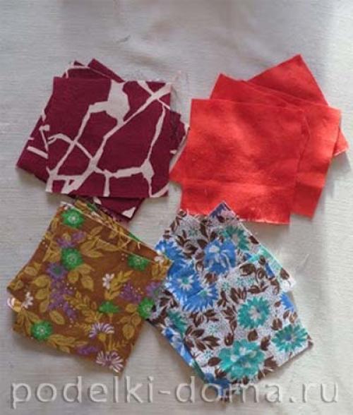 Новогодние игрушки из лоскутков. Елочные игрушки из лоскутков