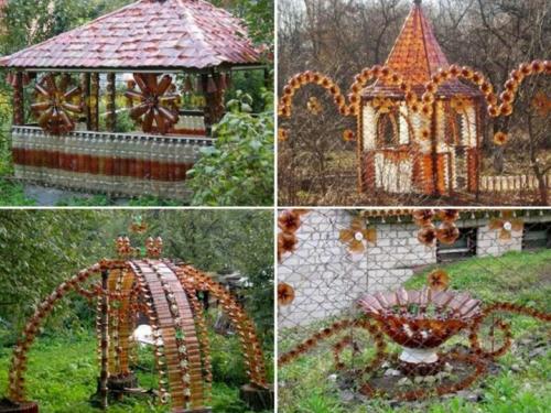 Поделки для сада из пластиковых бутылок своими руками. Идеи поделок для сада и огорода из пластиковых бутылок