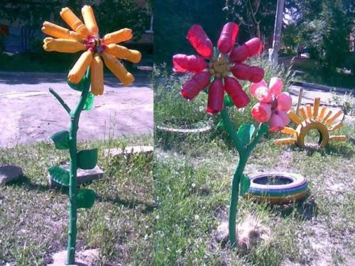Поделки для сада из пластиковых бутылок своими руками. Идеи поделок для сада и огорода из пластиковых бутылок