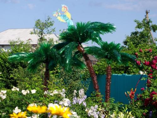 Простая пальма из пластиковых бутылок. Пальма из бутылок — подробное описание, как сделать из различных материалов своими руками