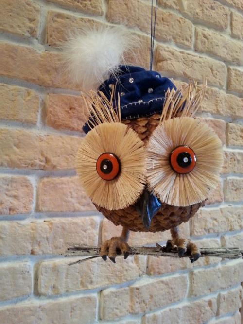 Совенок из пластиковых бутылок своими руками. Сова из пластиковой бутылки 12