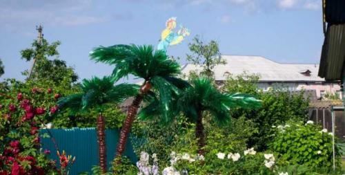 Маленькая пальма из пластиковых бутылок. Пальма из пластиковых бутылок – пошаговая инструкция, как сделать искусственное растение (85 фото)