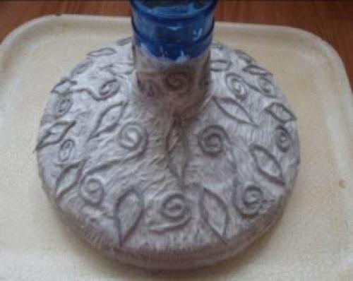 Вазы из 5 литровых пластиковых бутылок. Ваза из пластиковой бутылки и шпагата