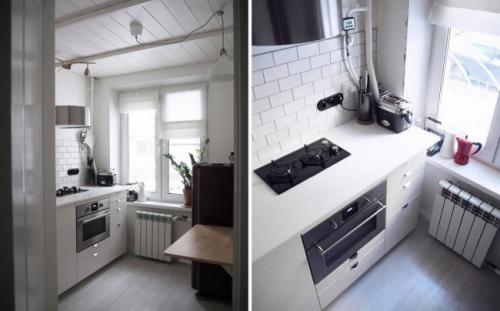 Ремонт маленькой кухни своими руками бюджетный вариант 11 Ремонт маленькой кухни своими руками бюджетный вариант 11