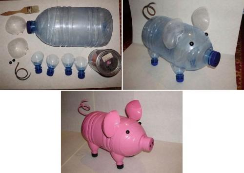 Легкие поделки из пластика. Поделки из пластиковой бутылки для школы, детского сада. Мастер-классы, пошаговые инструкции, фото