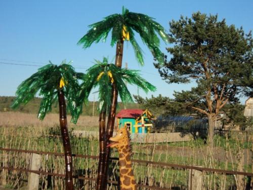 Пальмовые листья из пластиковых бутылок. Пальма из бутылок — подробное описание, как сделать из различных материалов своими руками