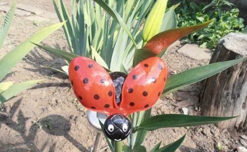 Божья коровка из пластиковых бутылок. Нарядная божья коровка из пластиковой бутылки