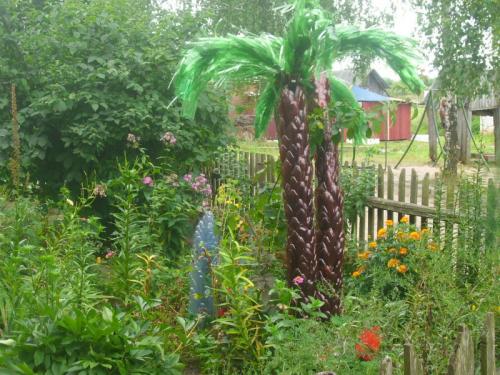 Пальмовые листья из пластиковых бутылок. Пальма из бутылок — подробное описание, как сделать из различных материалов своими руками