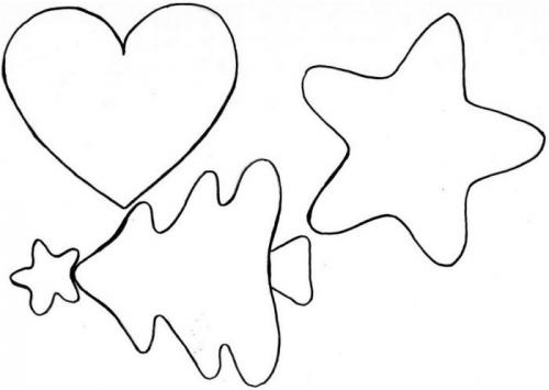 Новогодние игрушки из фетра выкройки распечатать. Игрушки на елку из фетра своими руками: выкройки и шаблоны