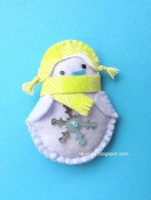 Новогодние выкройки для игрушек из фетра. Правила работы с фетром 01