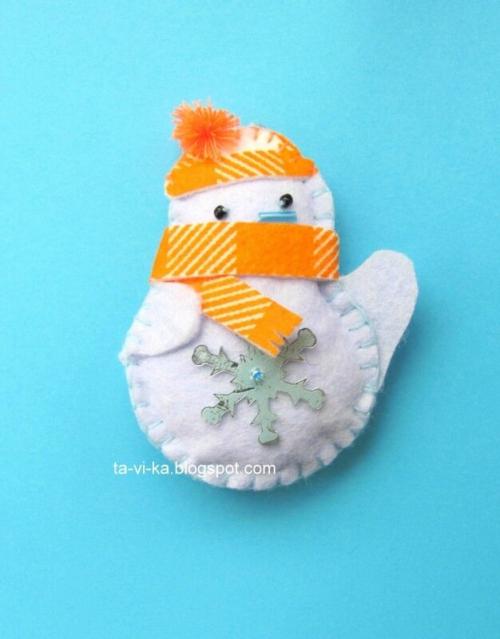 Новогодние выкройки для игрушек из фетра. Правила работы с фетром 03