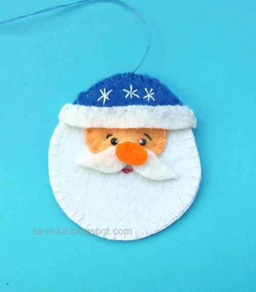 Новогодние выкройки для игрушек из фетра. Правила работы с фетром 06