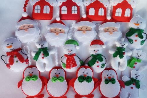 Новогодние выкройки для игрушек из фетра. Правила работы с фетром 22