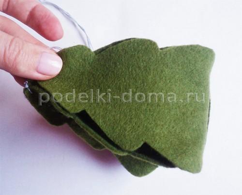 Елка из фетра поделка. Елочка из фетра объемная
