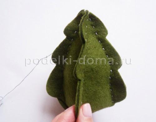 Елка из фетра поделка. Елочка из фетра объемная