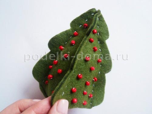 Елка из фетра поделка. Елочка из фетра объемная