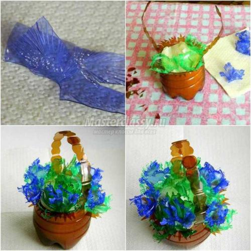 Как сделать красивую поделку из бутылки: пошаговая инструкция 13
