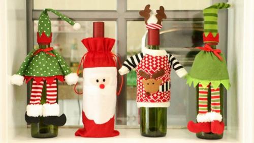 Как использовать бутылки в рукоделии для создания уникальных украшений. Оригинальные и празднично украшенные бутылки к Новому Году своими руками