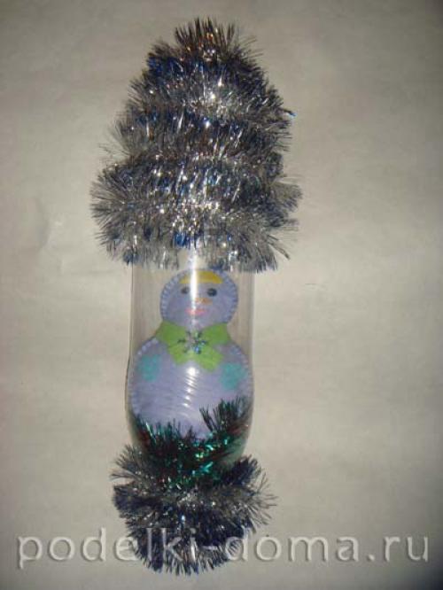 Креативные поделки из пластиковых бутылок на Новый год 2025: экологичные идеи для праздничного интерьера 13 Креативные поделки из пластиковых бутылок на Новый год 2025: экологичные идеи для праздничного интерьера 13