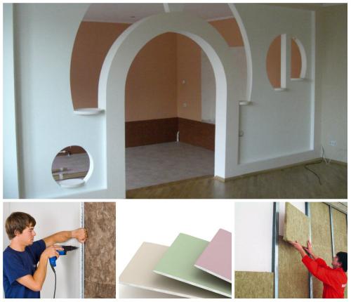 Нужно ли штукатурить стены под гипсокартон.