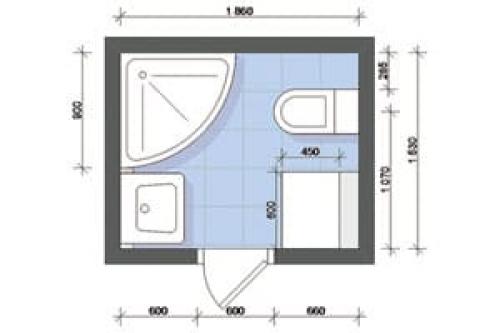 Как измерить площадь ванной комнаты