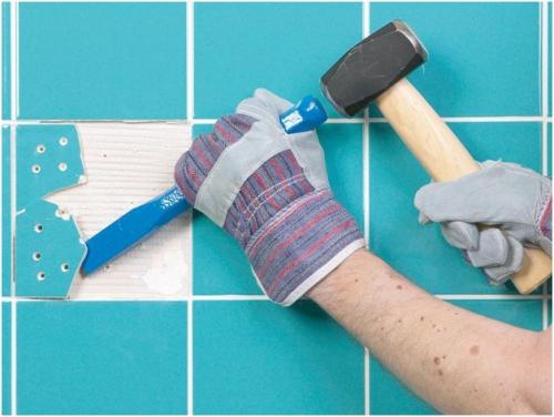 Как правильно снять трафарет с пола после укладки плитки, чтобы его можно было использовать повторно. Способы удаления плитки