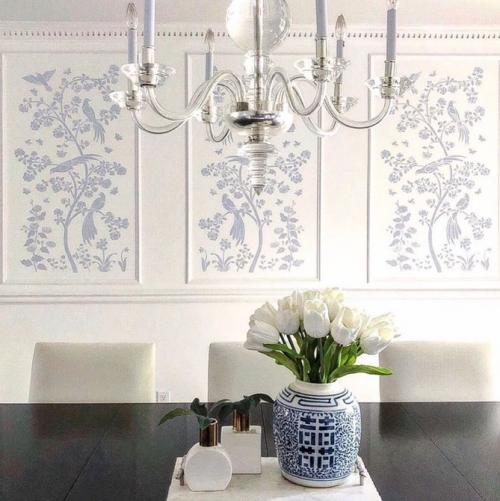 Как выбрать подходящий дизайн трафаретной плитки для моего помещения. Трафаретная окраска в интерьере: 12 классных идей